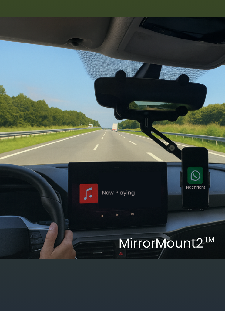 RETEYO MirrorMount 2™ - der beste Platz für Dein Handy