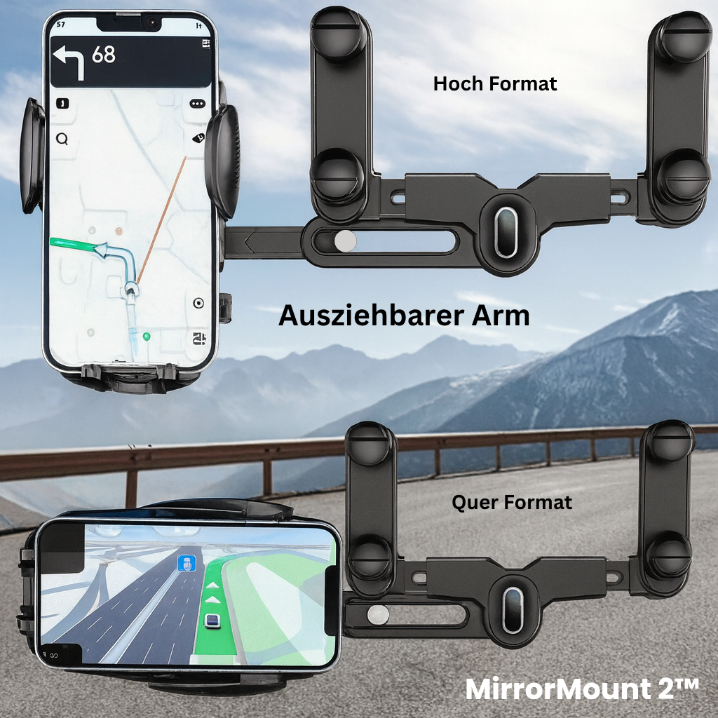 RETEYO MirrorMount 2™ - der beste Platz für Dein Handy