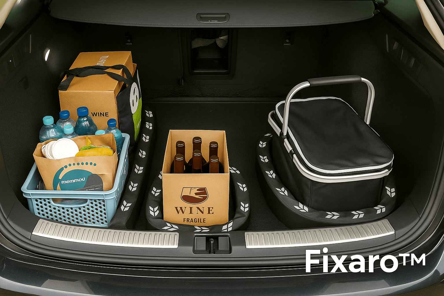 RETEYO Fixaro™ - Flexibler & rutschfester Kofferraum Organizer fixiert Gepäck