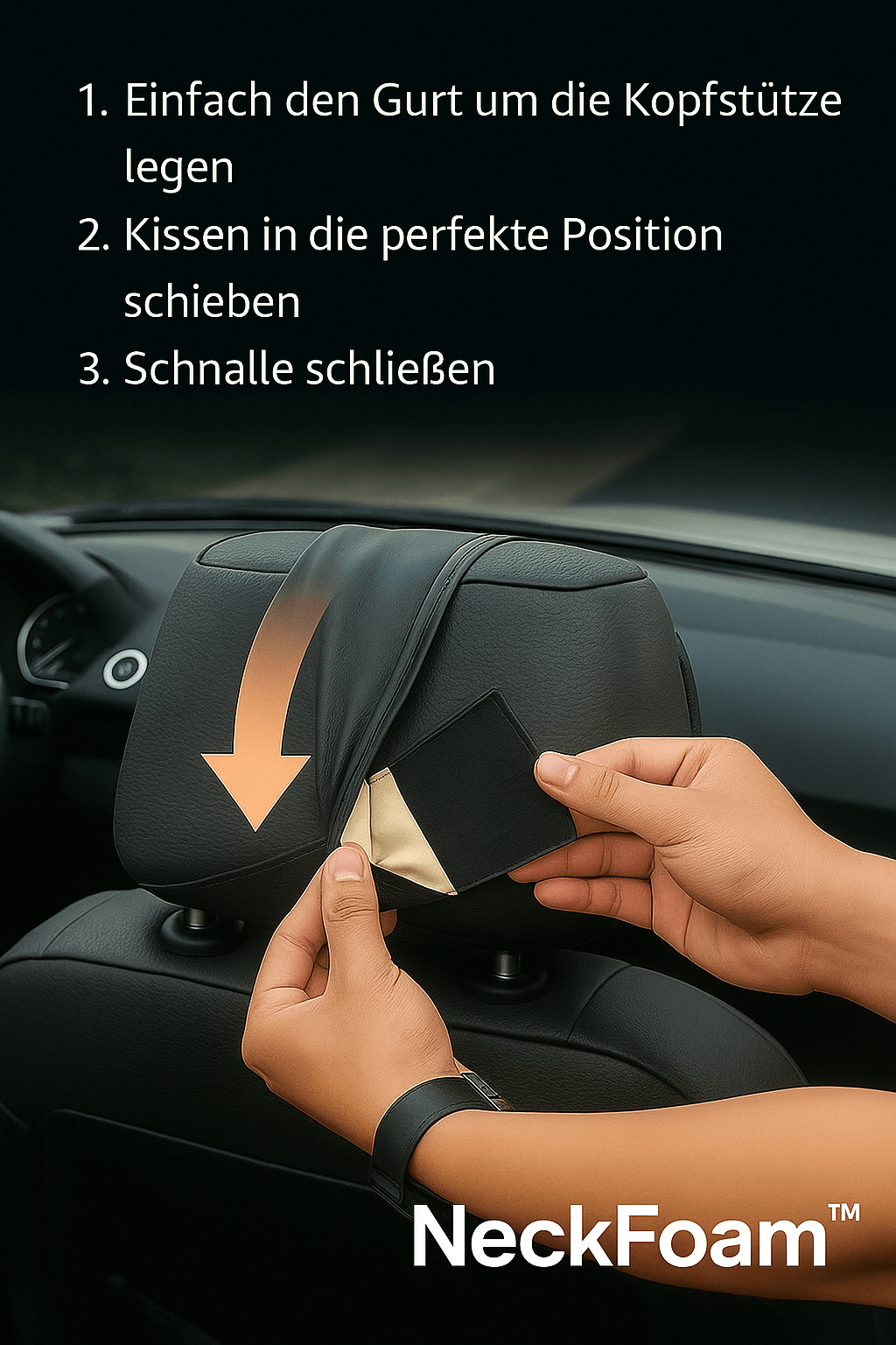 RETEYO NeckFoam™ - Ergonomisches Nackenkissen reduziert Verspannungen